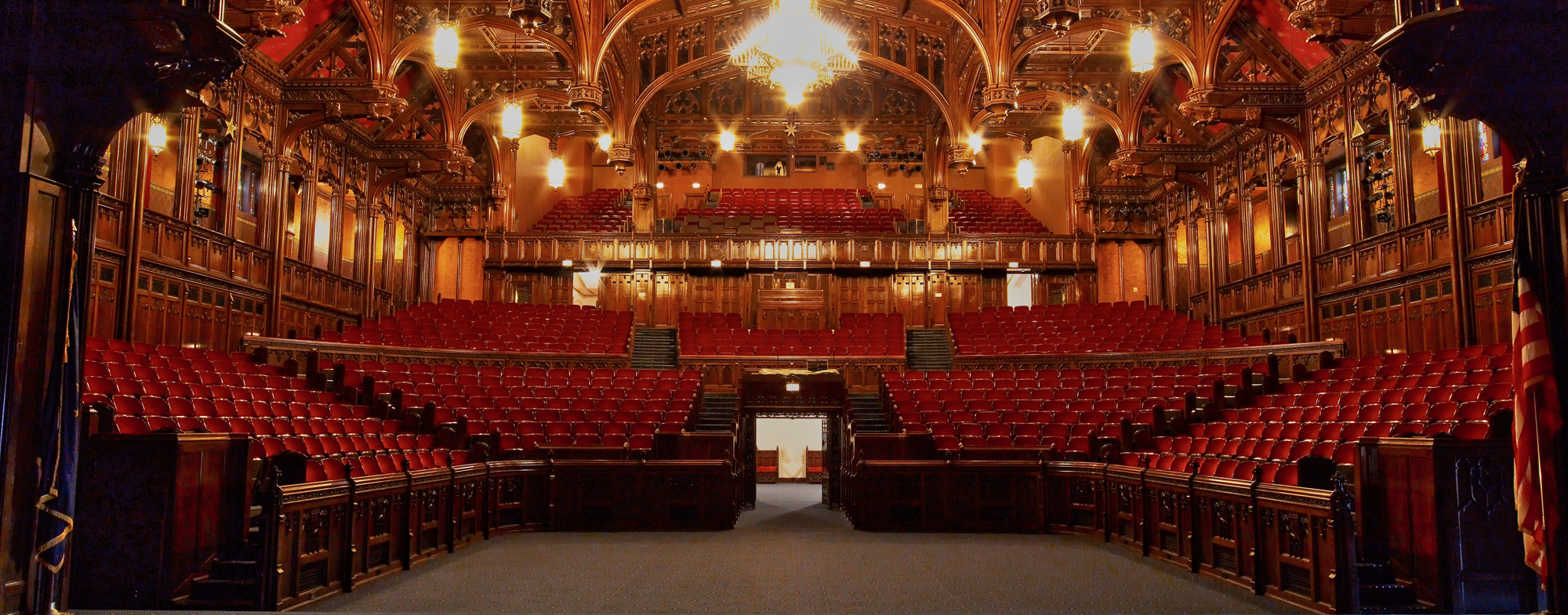 This is another beautiful concert and meeting venue in Indianapolis. The detail displayed here is also astounding. (sorry about the lights being a bit blown out. I should have done an image and layered in dimmer lights.)
