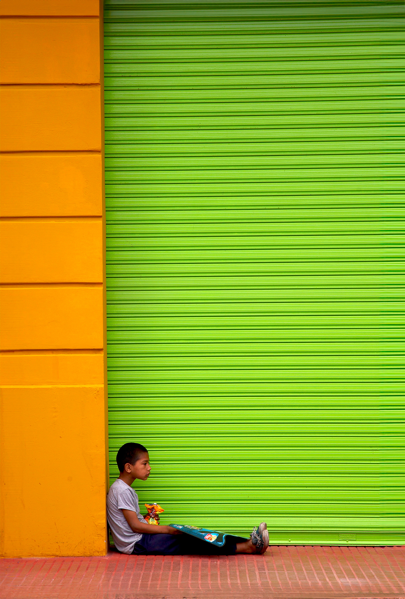 Boy In The Doorway