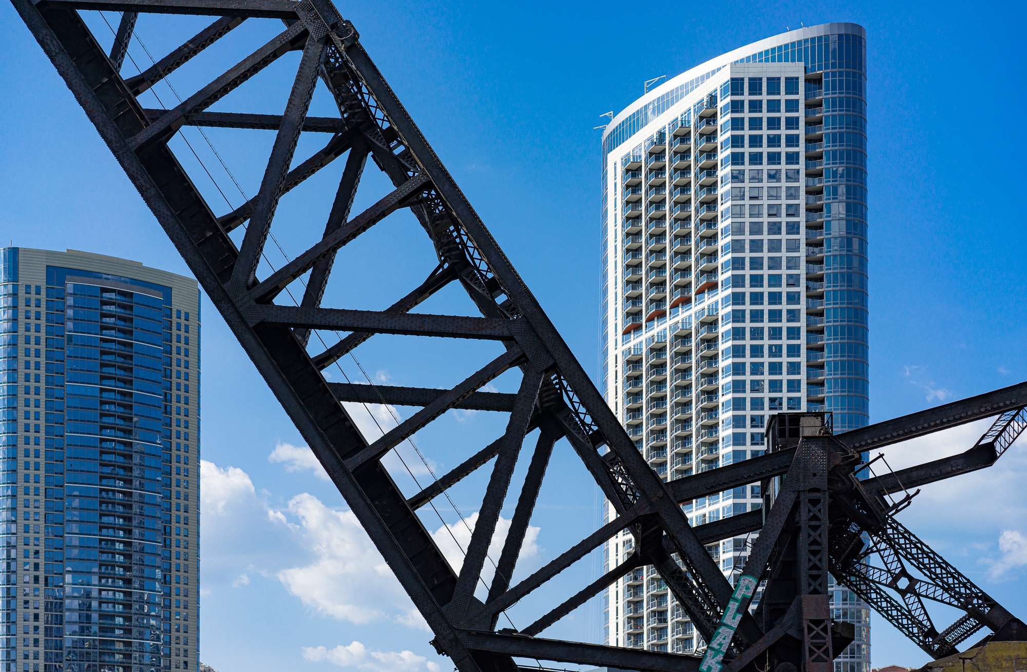 Cranes are a regular part of the Chicago downtown scene