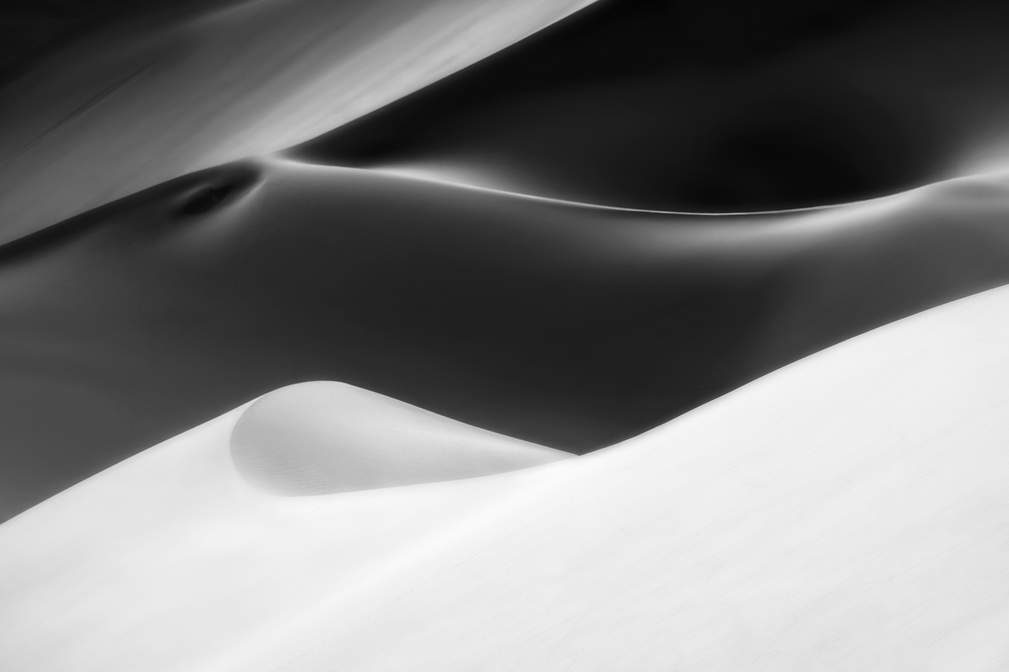 Dune Waves photographed by J. Fritz Rumpf, United States Location Details: Death Valley National Park, California, USA