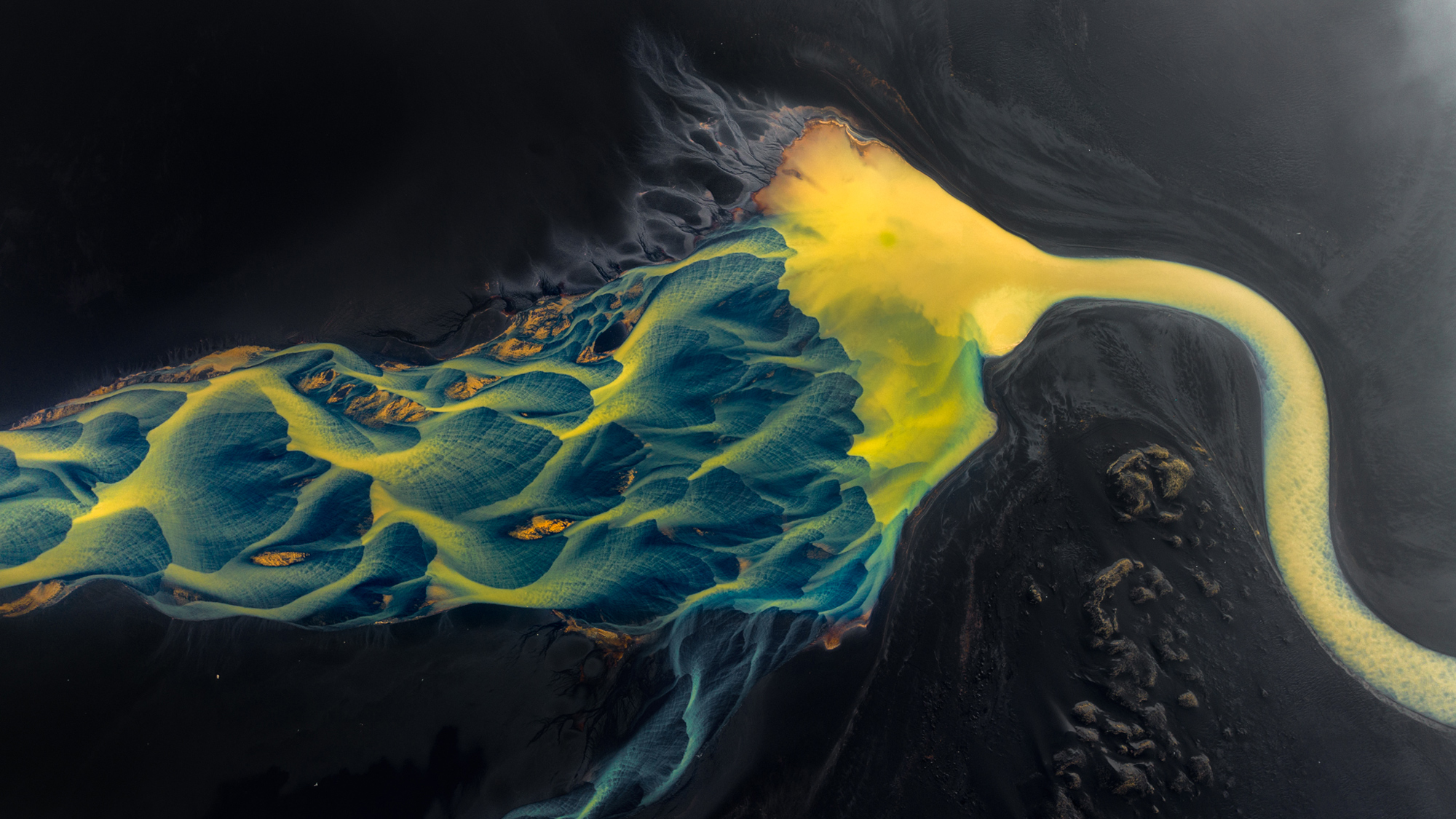 Earths Treasure photographed by Miki Spitzer, Israel Location Details: south iceland, Iceland's rivers that flow into the ocean