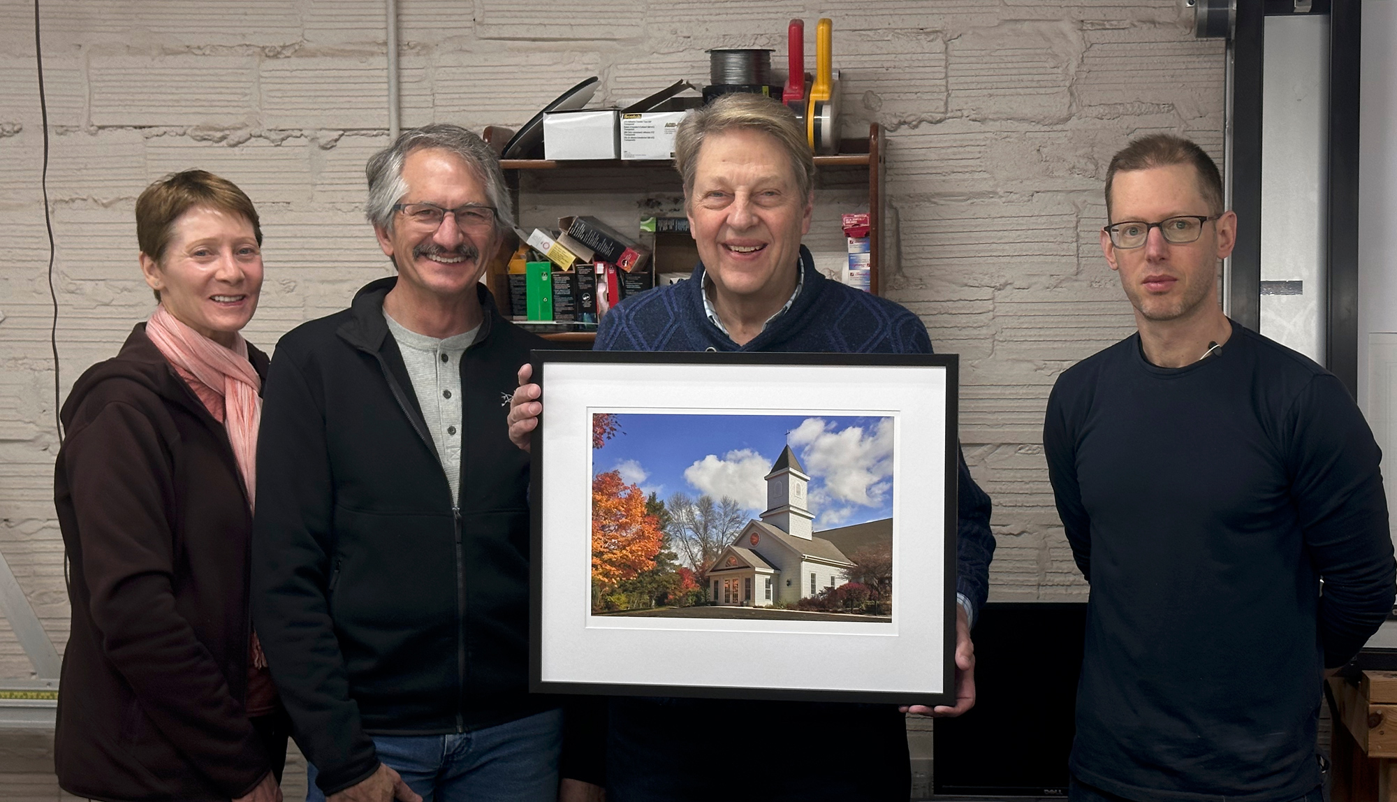 A framed print rounds out the class