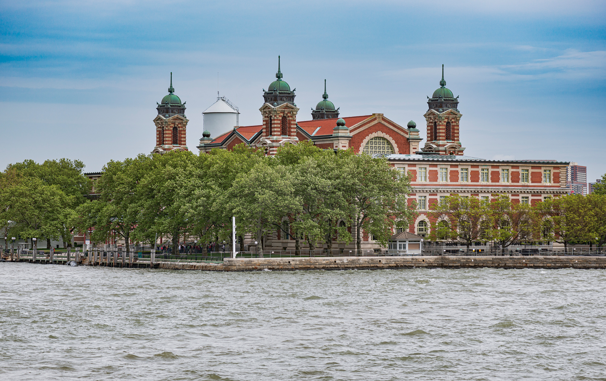 Ellis Island immigration processing buildings, 1900-1954