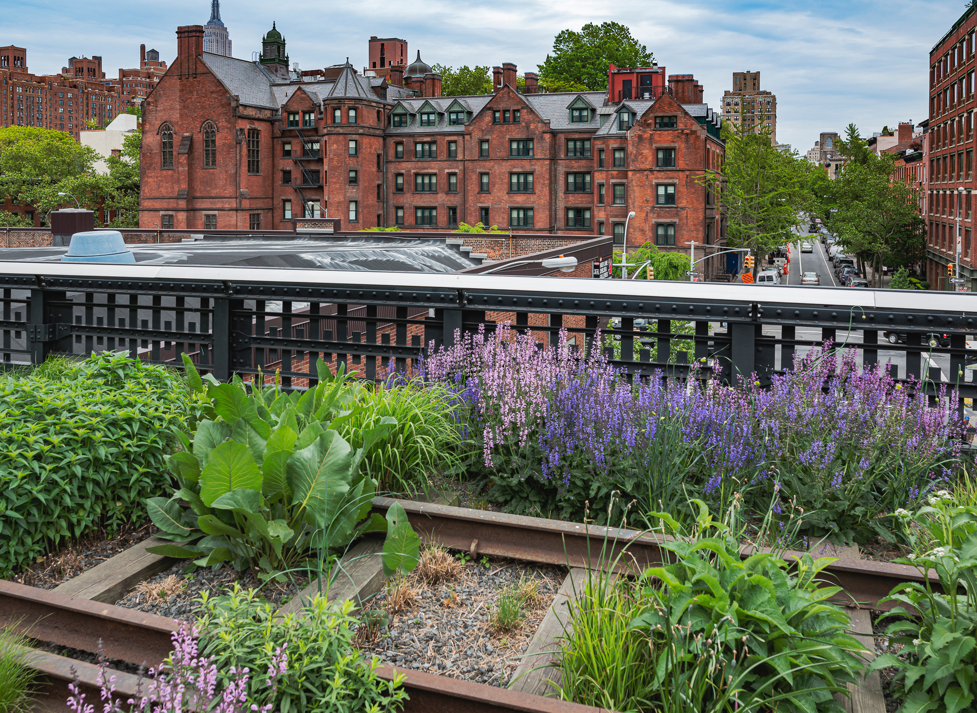High-Line Linear Park in Lower Manhattan’s West Side