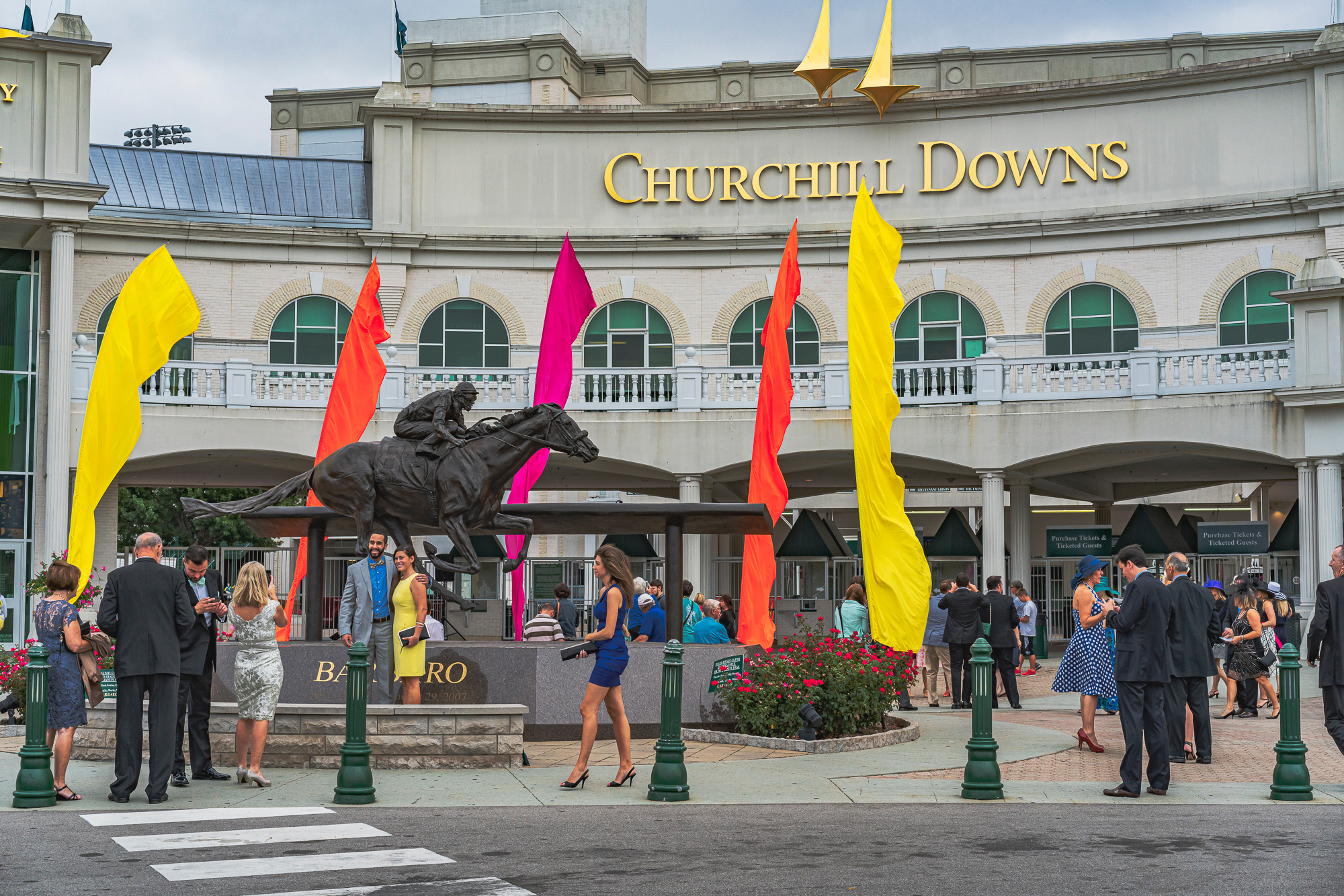 Main entrance to Churchill Downs