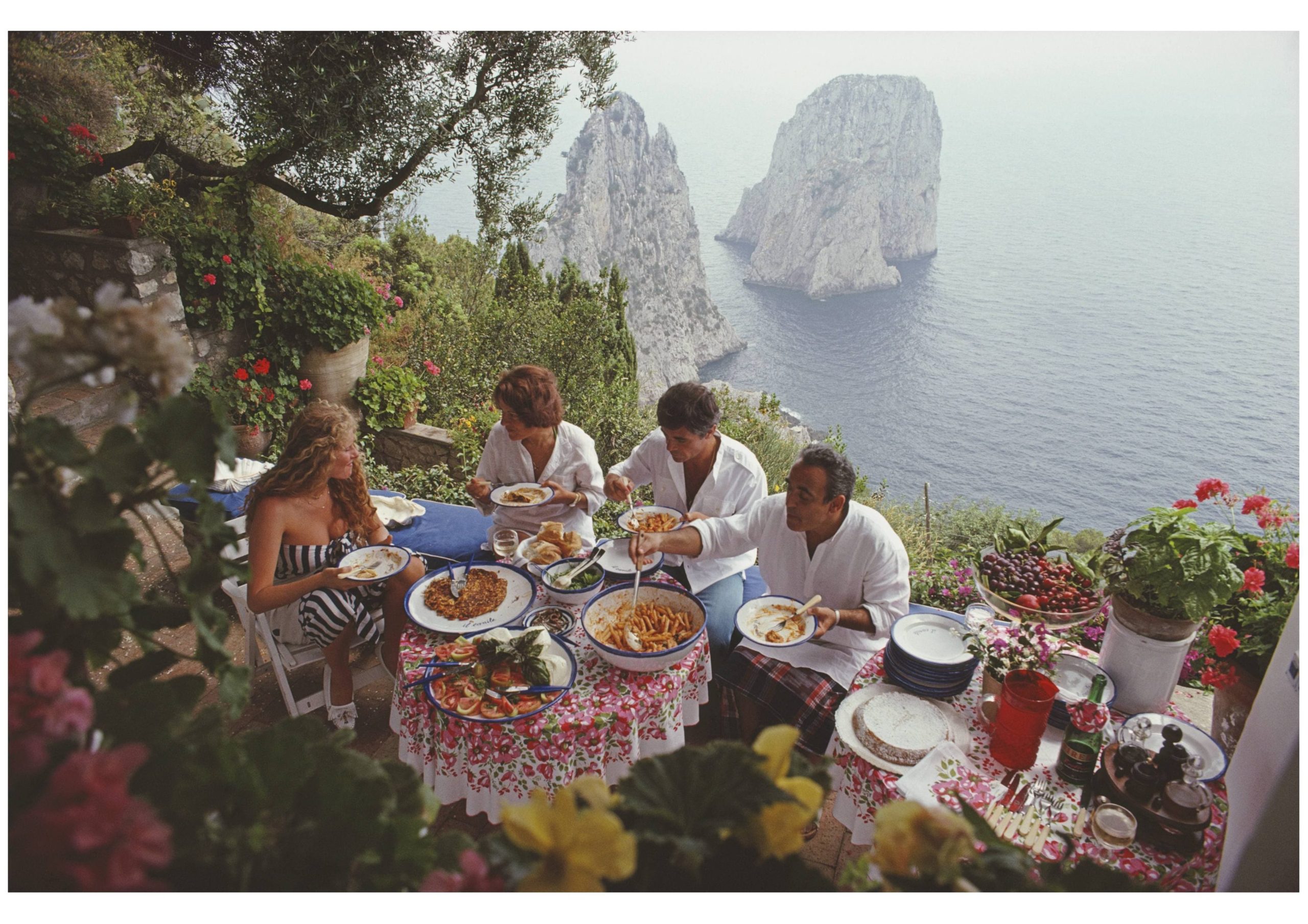 Dining Al Fresco On Capri Credit Enter Gallery and Getty Images