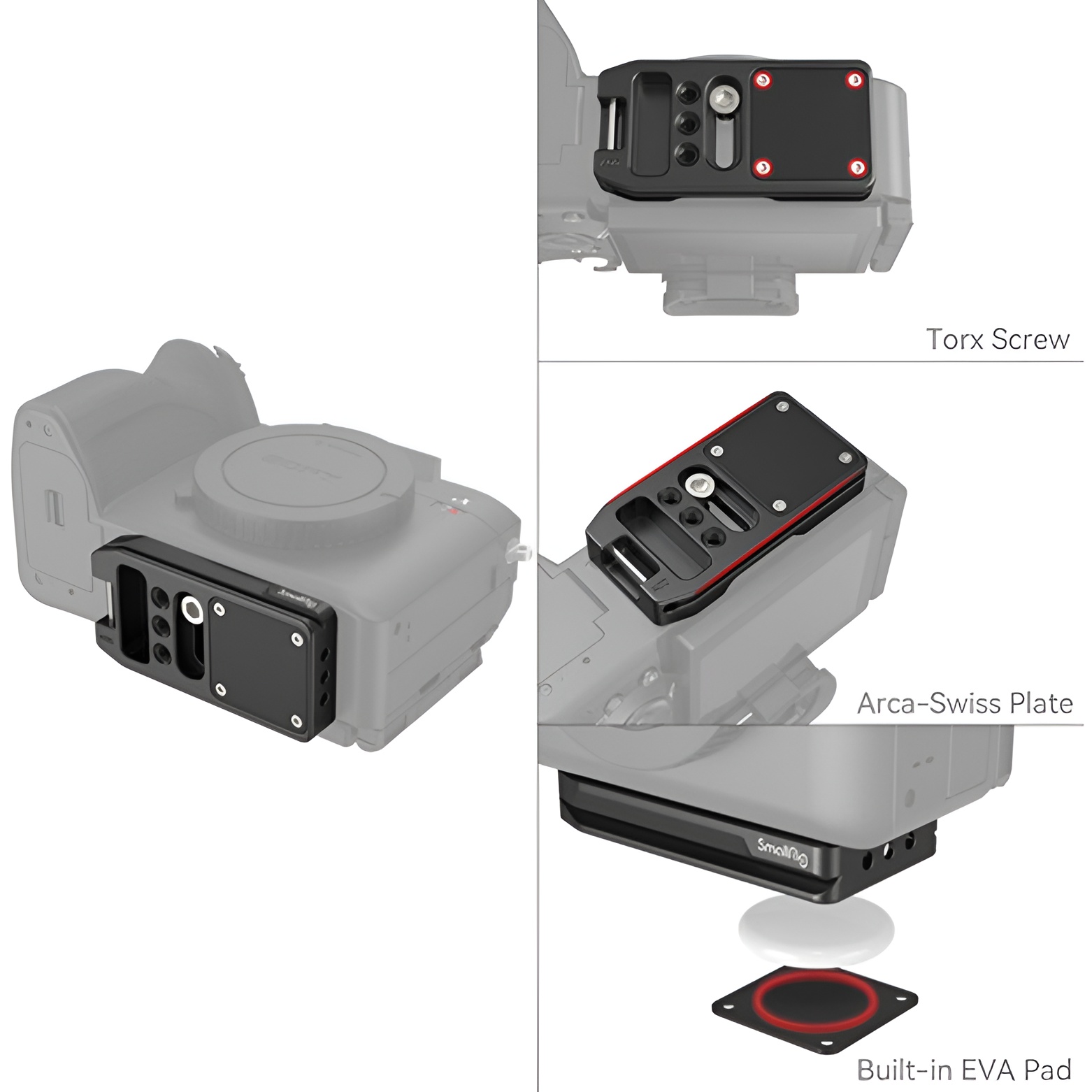 SmallRig MD4150 Arca-Type Quick Release Plate for AirTag