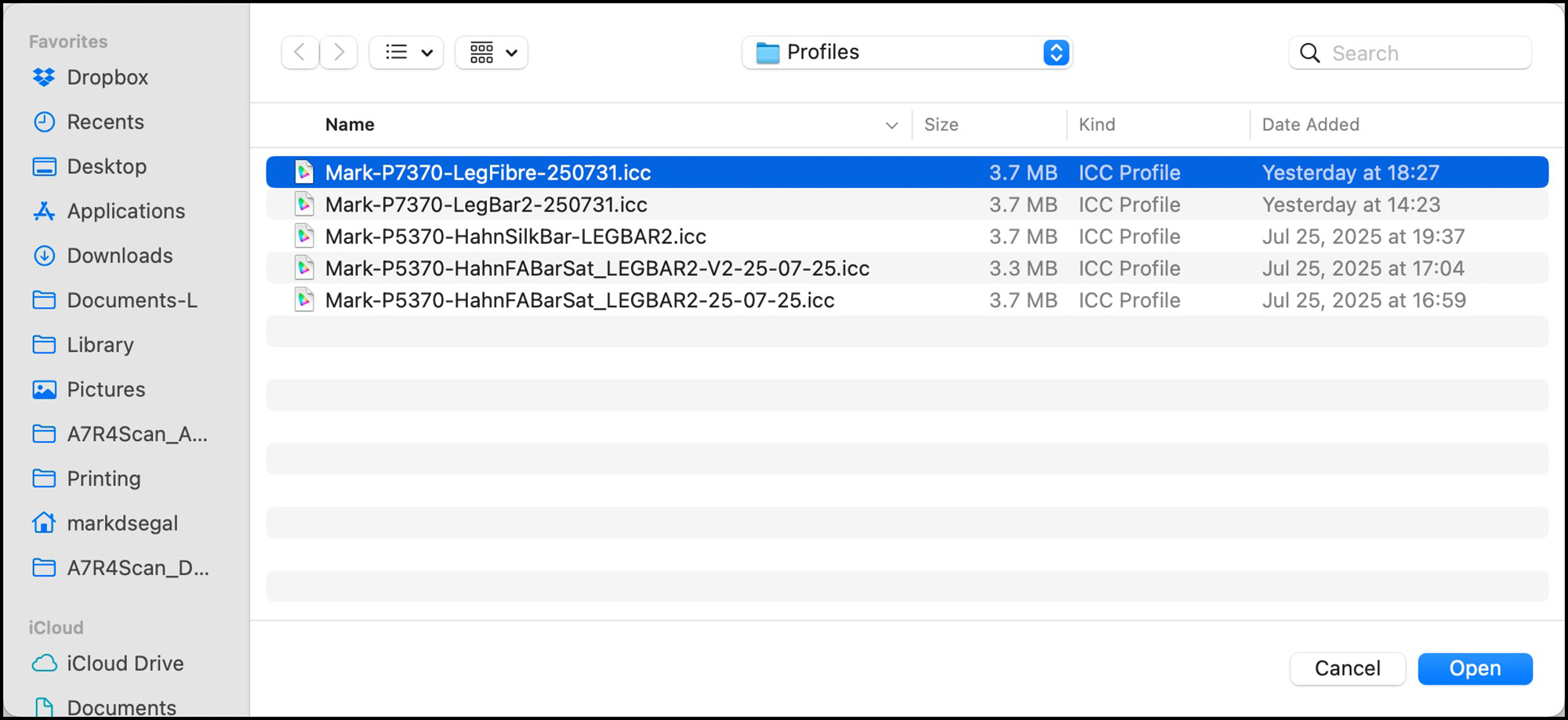 Figure 30. Fetch the new profile for the edited Media Type
