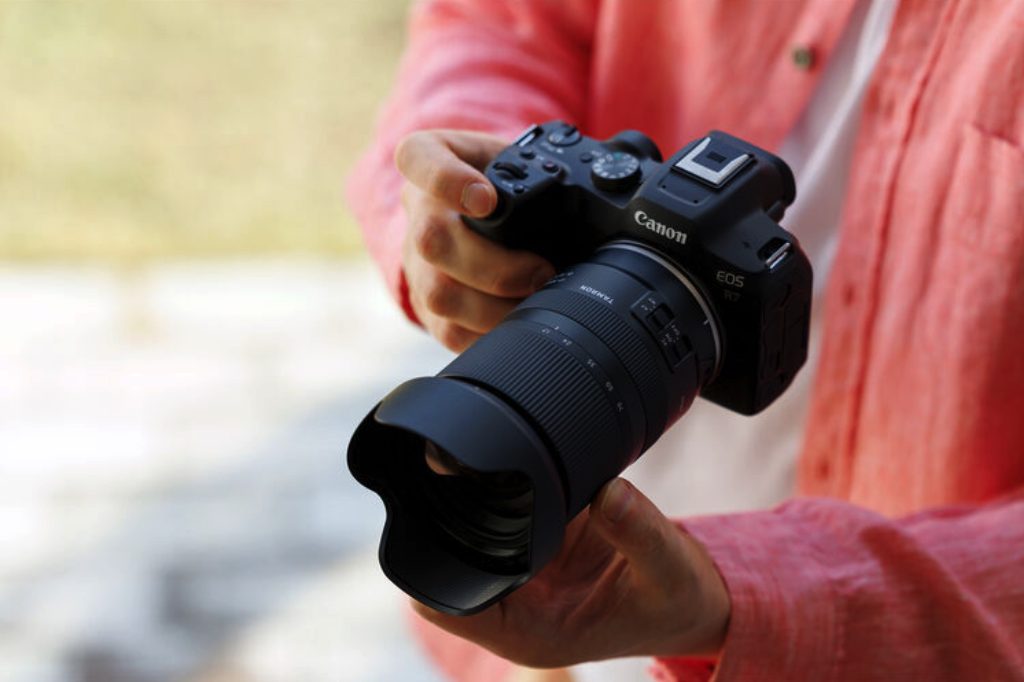 Tamron 17-70mm F2.8 lens mounted on a Canon mirrorless camera
