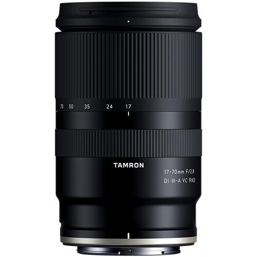Tamron 17-70mm F2.8 Nikon Z lens shown from the front