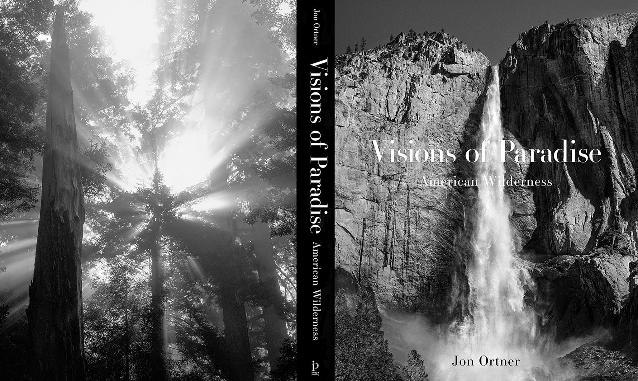 Cover and spine of Visions of Paradise: American Wilderness beside a forest photograph