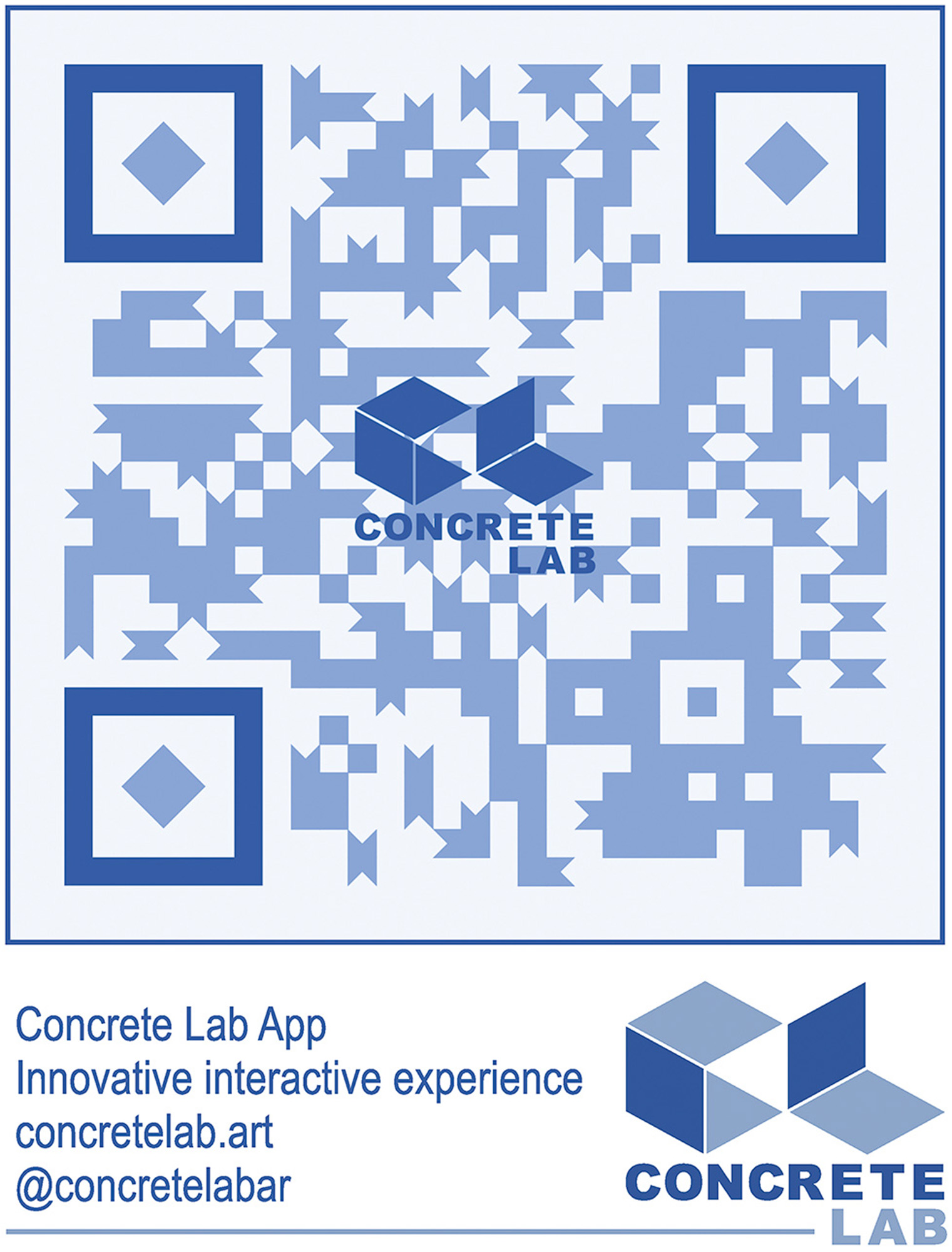 Concrete Lab QR code for the interactive Reggae mural app