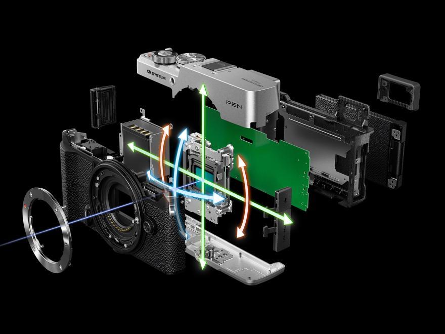 OM SYSTEM PEN five-axis in-body image stabilization system