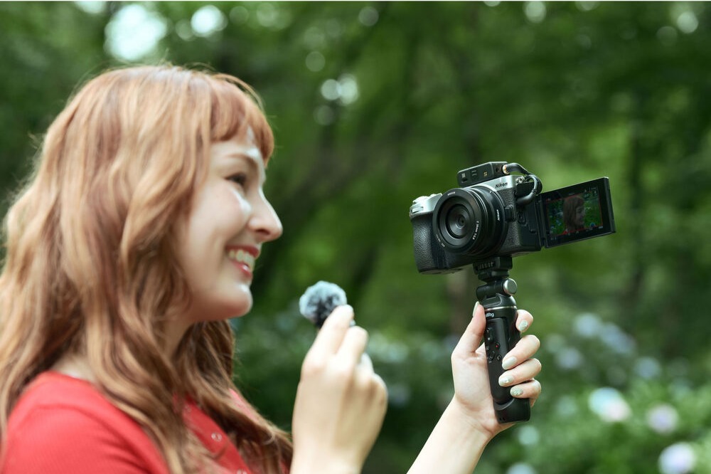 Nikon Z5IIC camera with flip screen and microphone for video recording