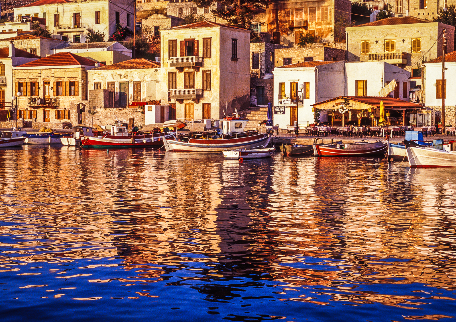 Halki harbour Early morning