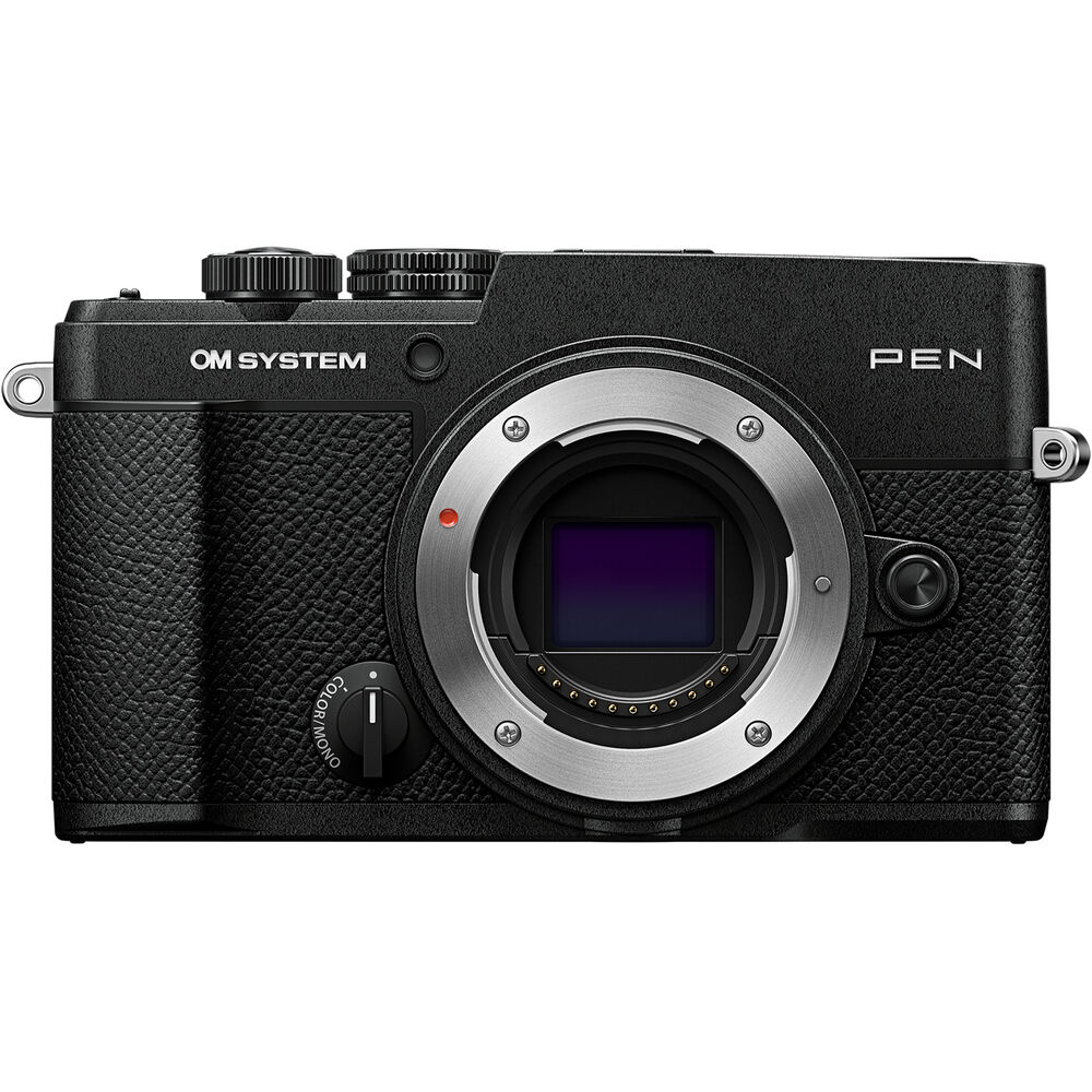 OM SYSTEM PEN mirrorless camera body in black