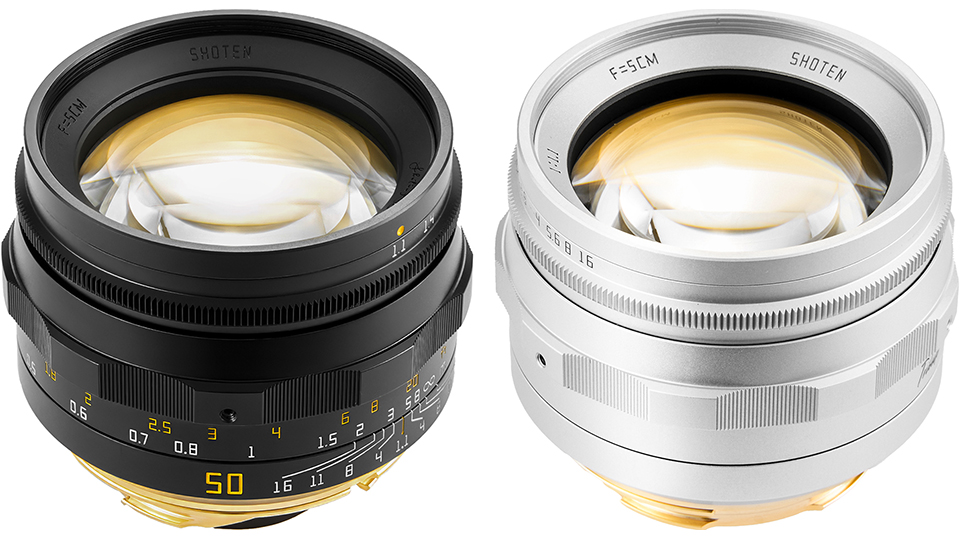 Black and silver Shoten Tribute 01 lenses