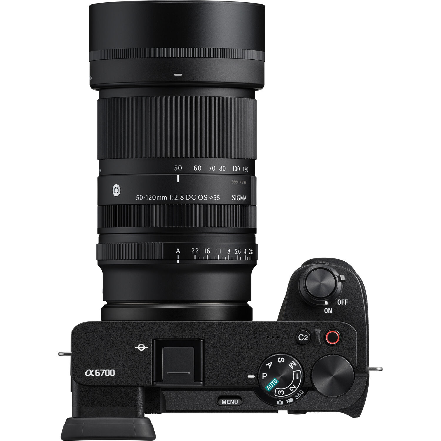 Sigma 50-120mm F2.8 DC OS Contemporary lens mounted on a Sony A6700